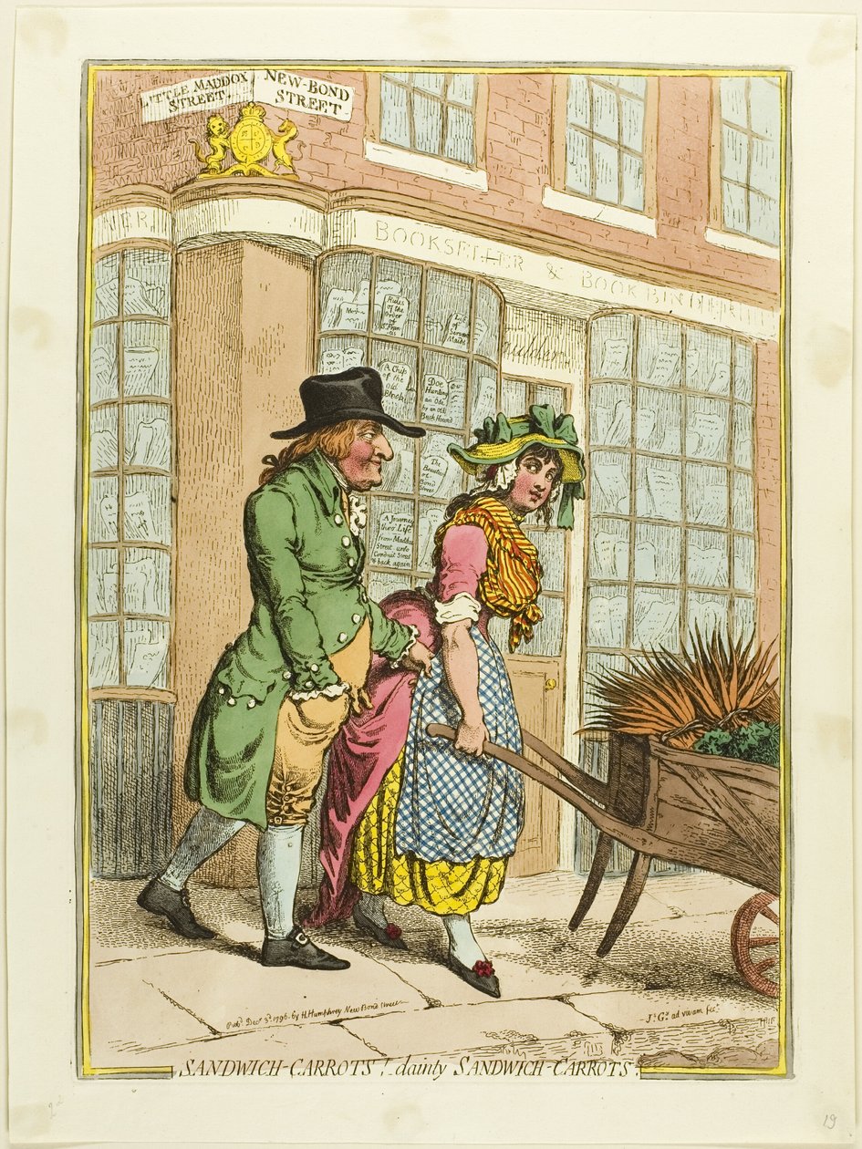 ¡Sándwich de zanahorias! ¡Sándwich de zanahorias! de James Gillray