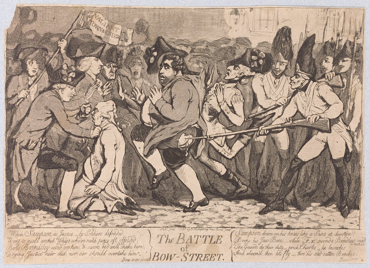 La Batalla de Bow-Street de James Gillray