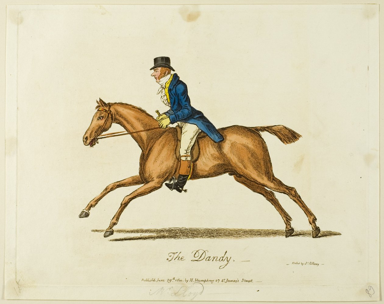 El Dandy de James Gillray
