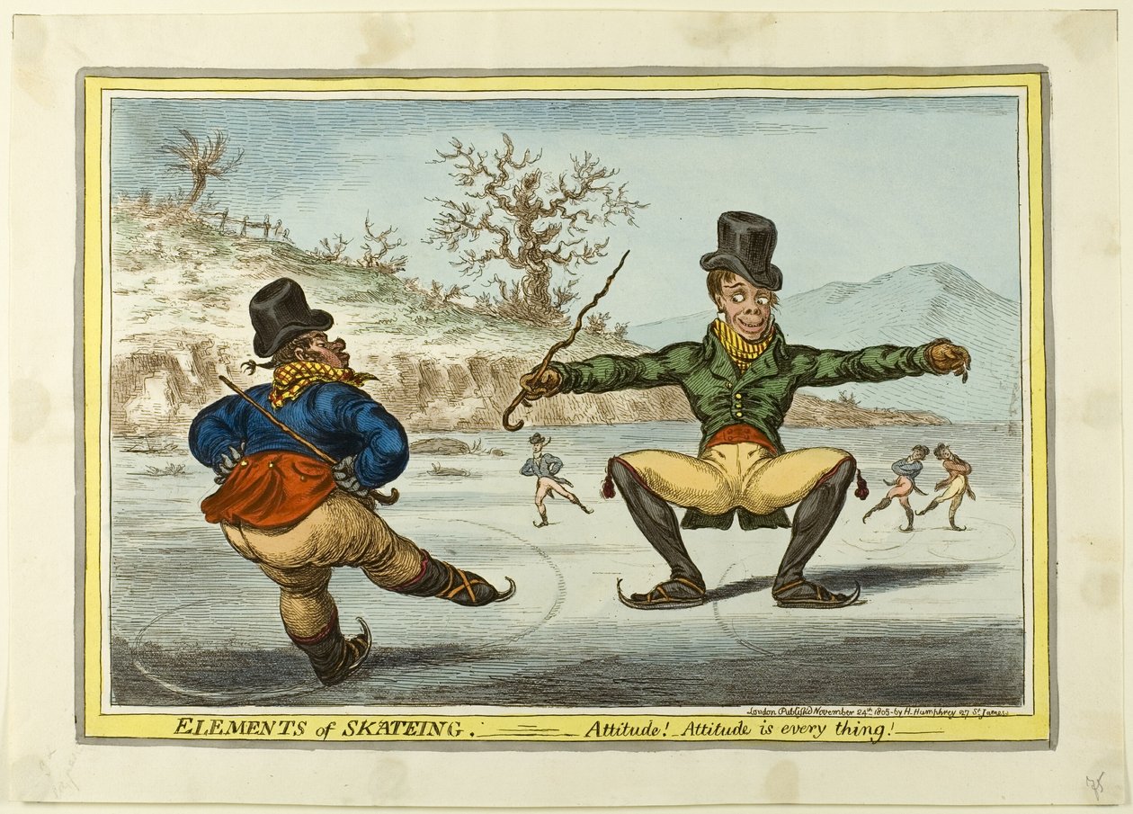 Los elementos del patinaje: La actitud lo es todo de James Gillray