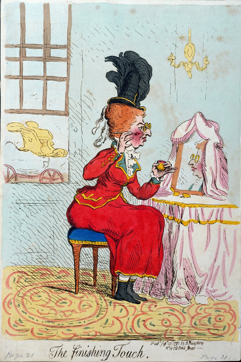 El toque final, publicado por Hannah Humphrey en 1791 de James Gillray
