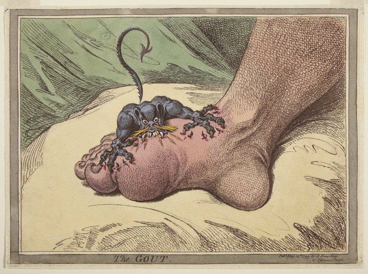 La gota de James Gillray