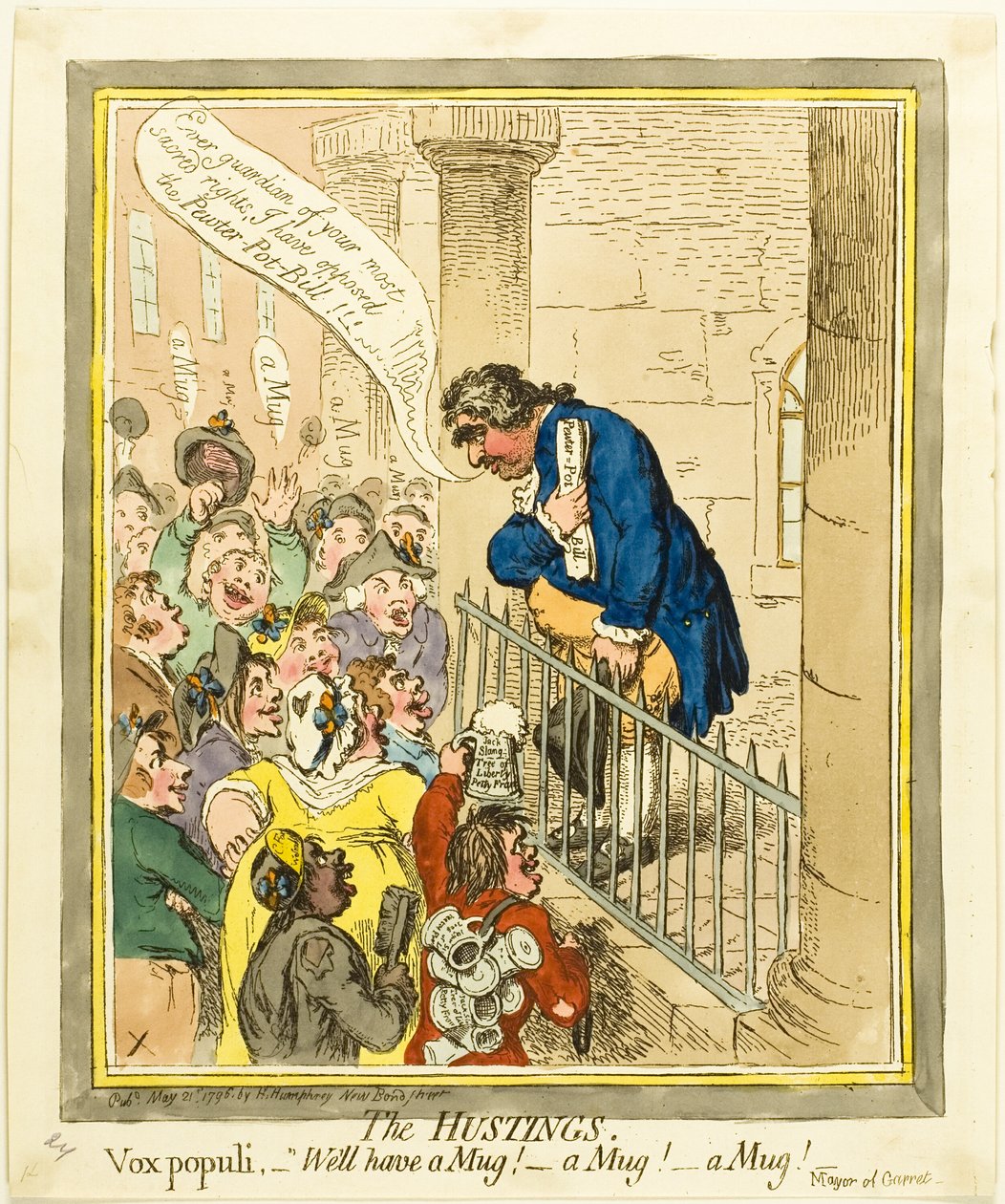 La campaña electoral de James Gillray