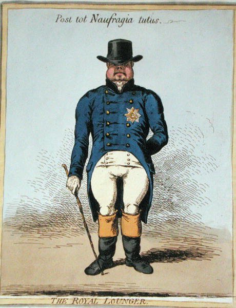 El holgazán real de James Gillray