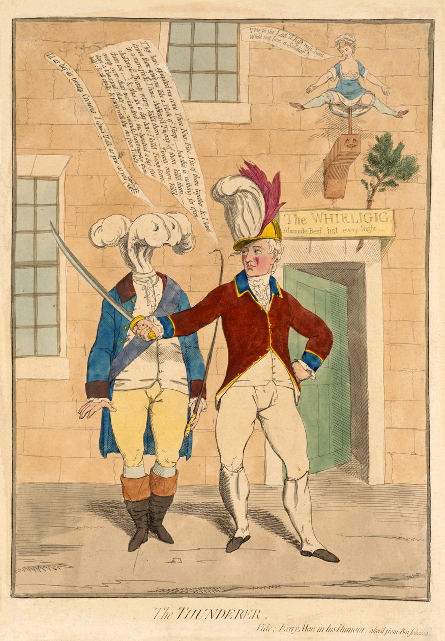 El Trueno, pub. 1782 de James Gillray
