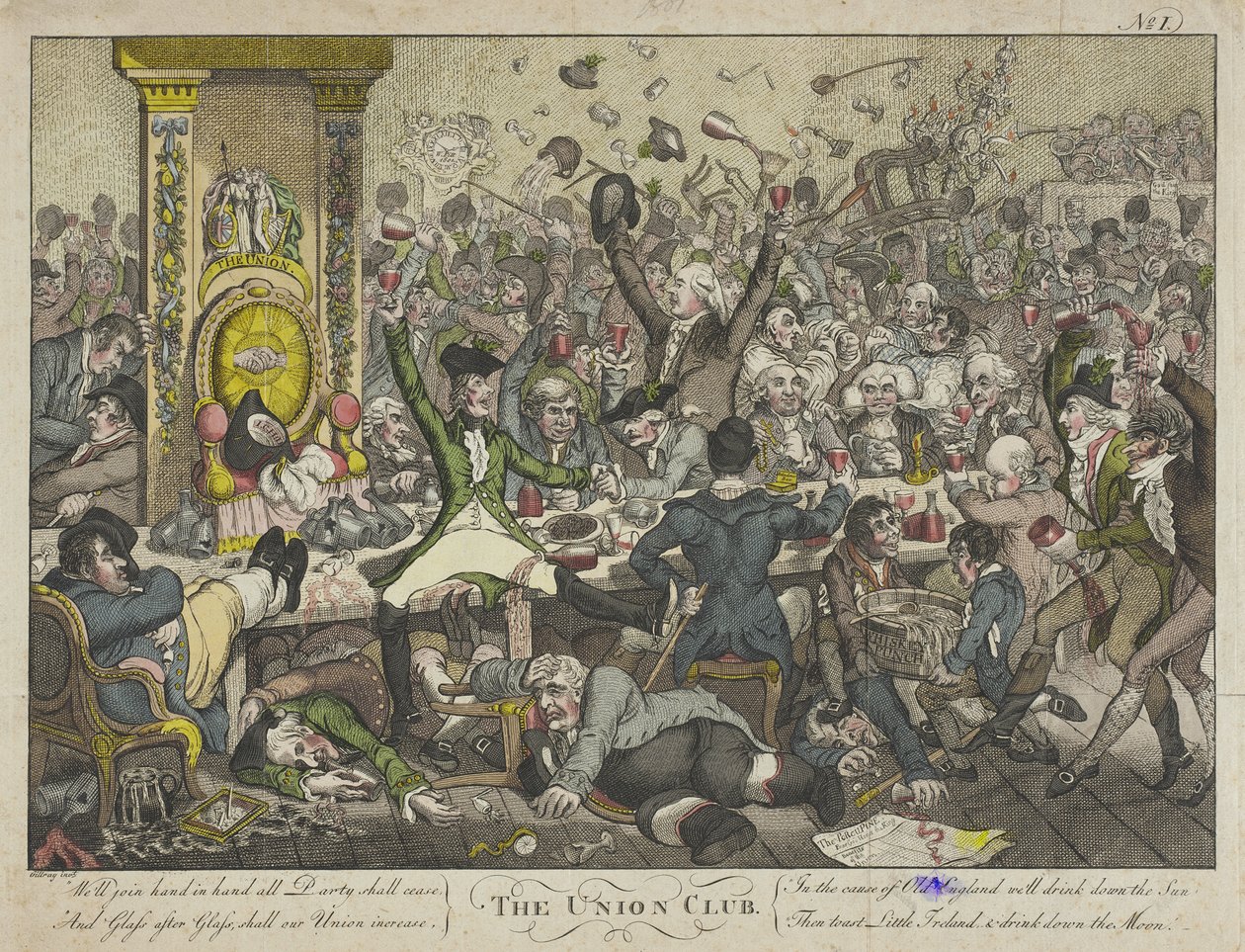 El Union Club de James Gillray