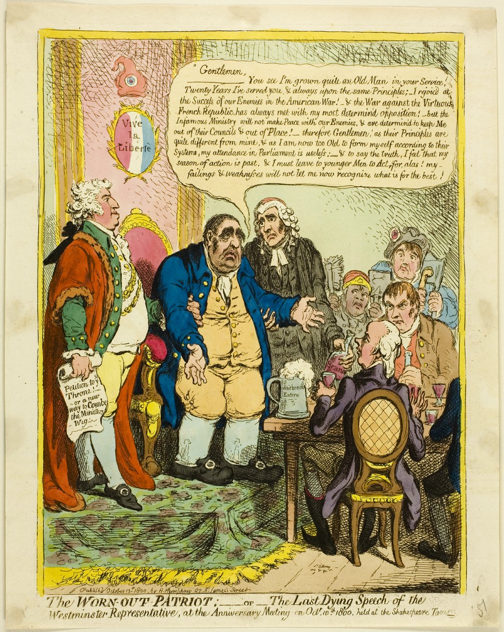 El patriota cansado de James Gillray