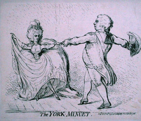 El minué de York de James Gillray