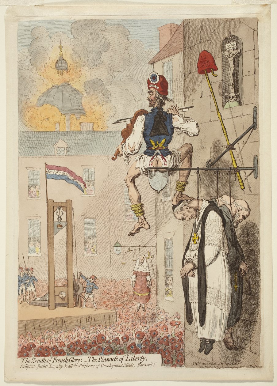 El cenit de la gloria francesa de James Gillray