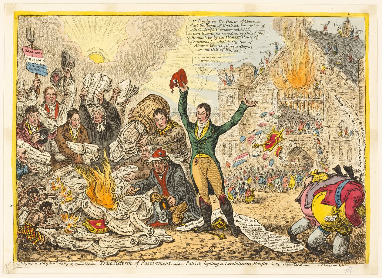 Verdadera reforma del Parlamento de James Gillray