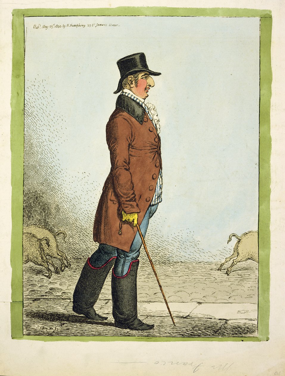 Sin título, publicado por Hannah Humphrey, 1800 de James Gillray