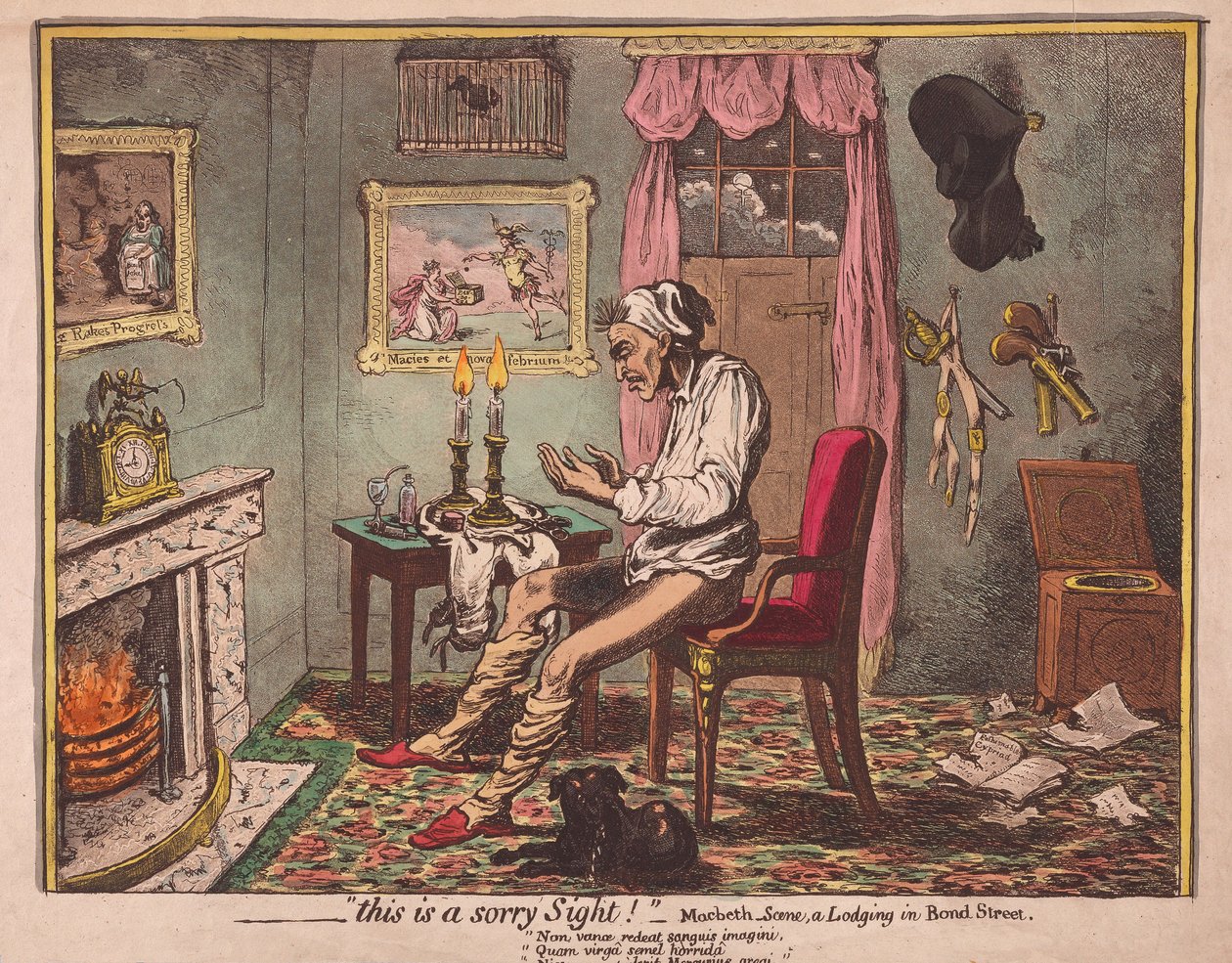¡Qué vista tan lamentable! de James Gillray