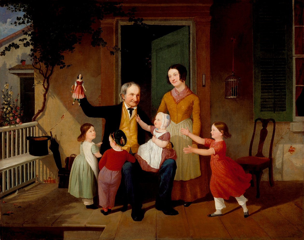 Una visita del abuelo de James Goodwin Clonney