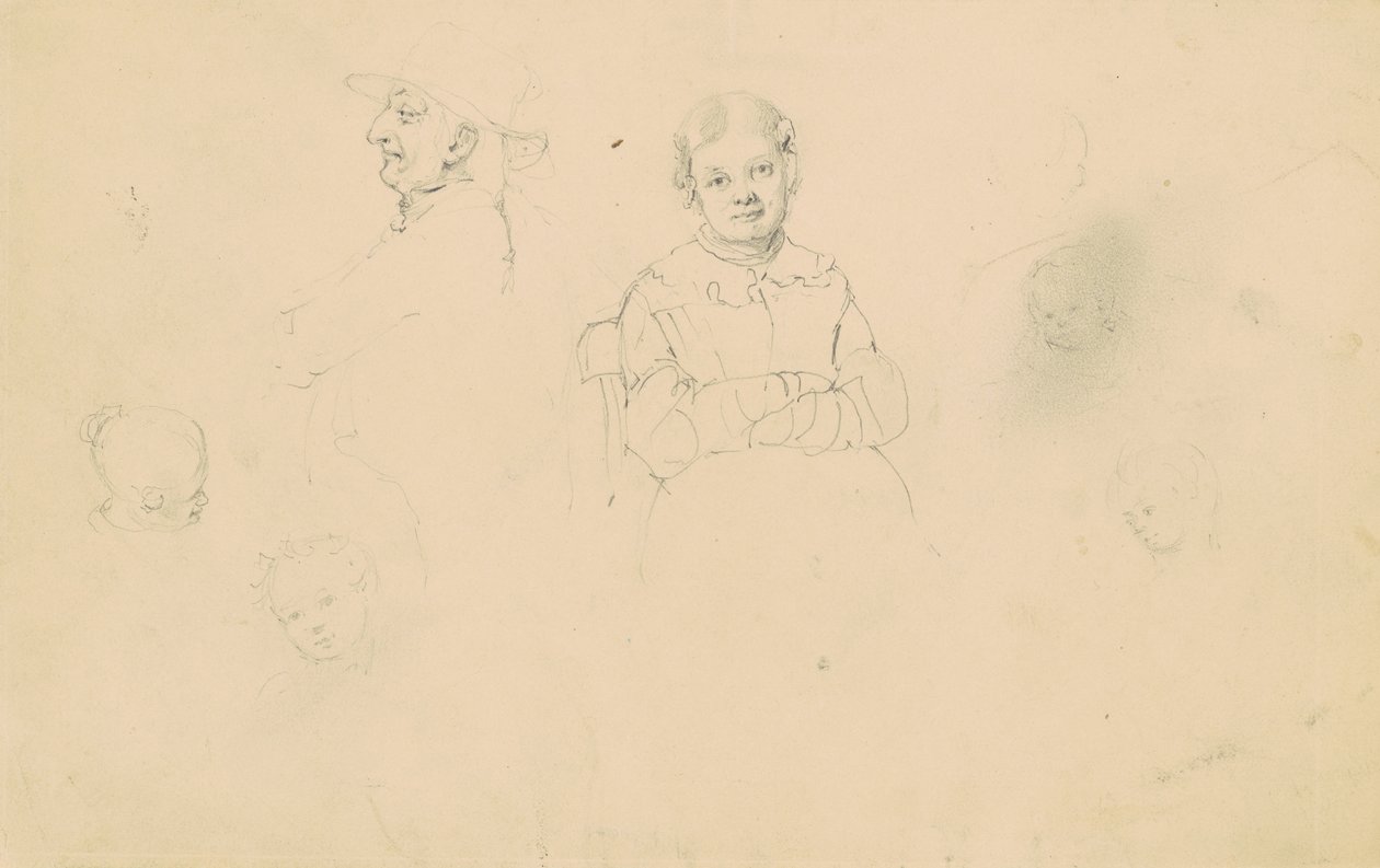 Estudios de Figuras, c.1836-43 de James Goodwin Clonney