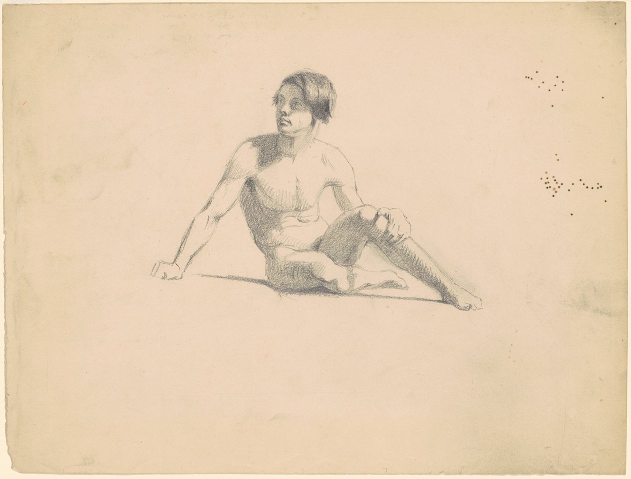Desnudo masculino sentado [recto] de James Goodwyn Clonney