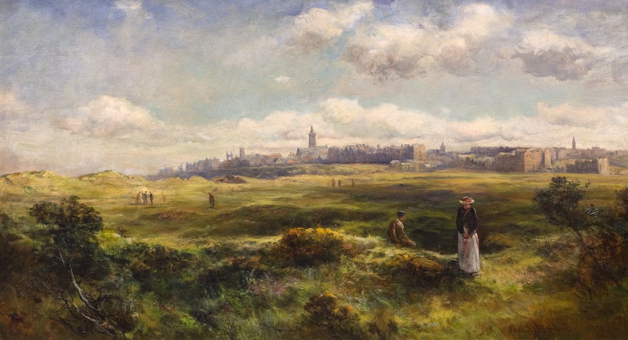 St Andrews desde el campo de golf de James Gustavus Hope Spindler
