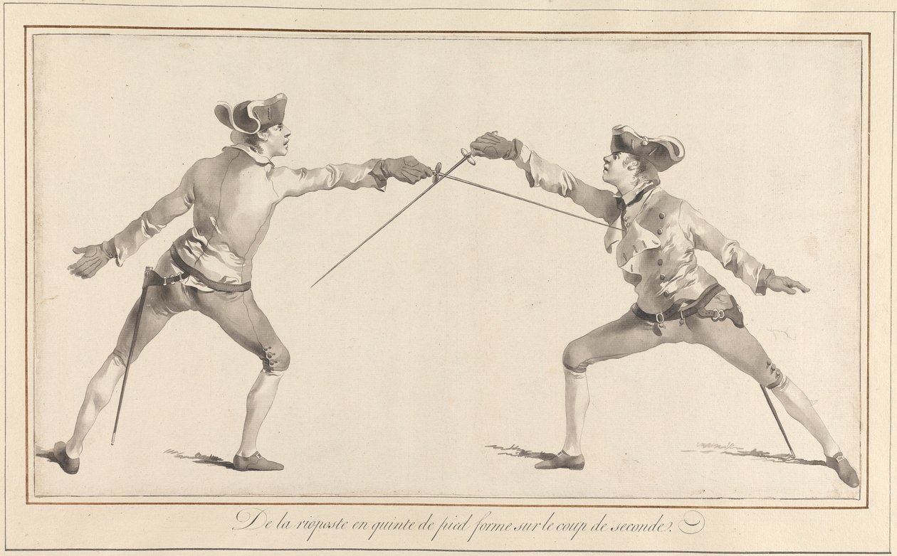 De la forma Risposte en Quinte de Pied al Coup de Seconde de James Gwin
