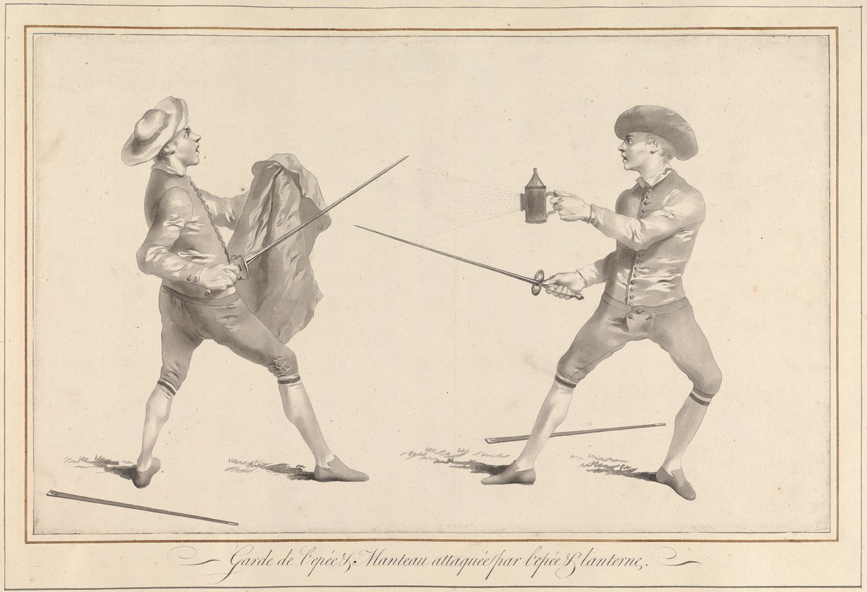 Guardia de Espada y Capa atacado por Espada y Linterna de James Gwin