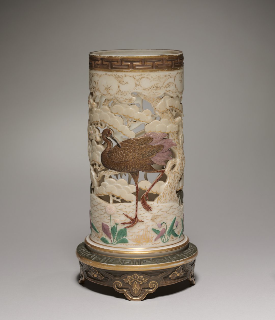 Jarrón, fabricante Fábrica de Porcelana de Worcester, 1873 de James Hadley
