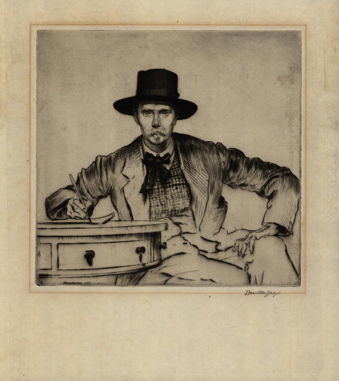 Retrato del grabador J. Hamilton Hay, 1915 de James Hamilton Hay