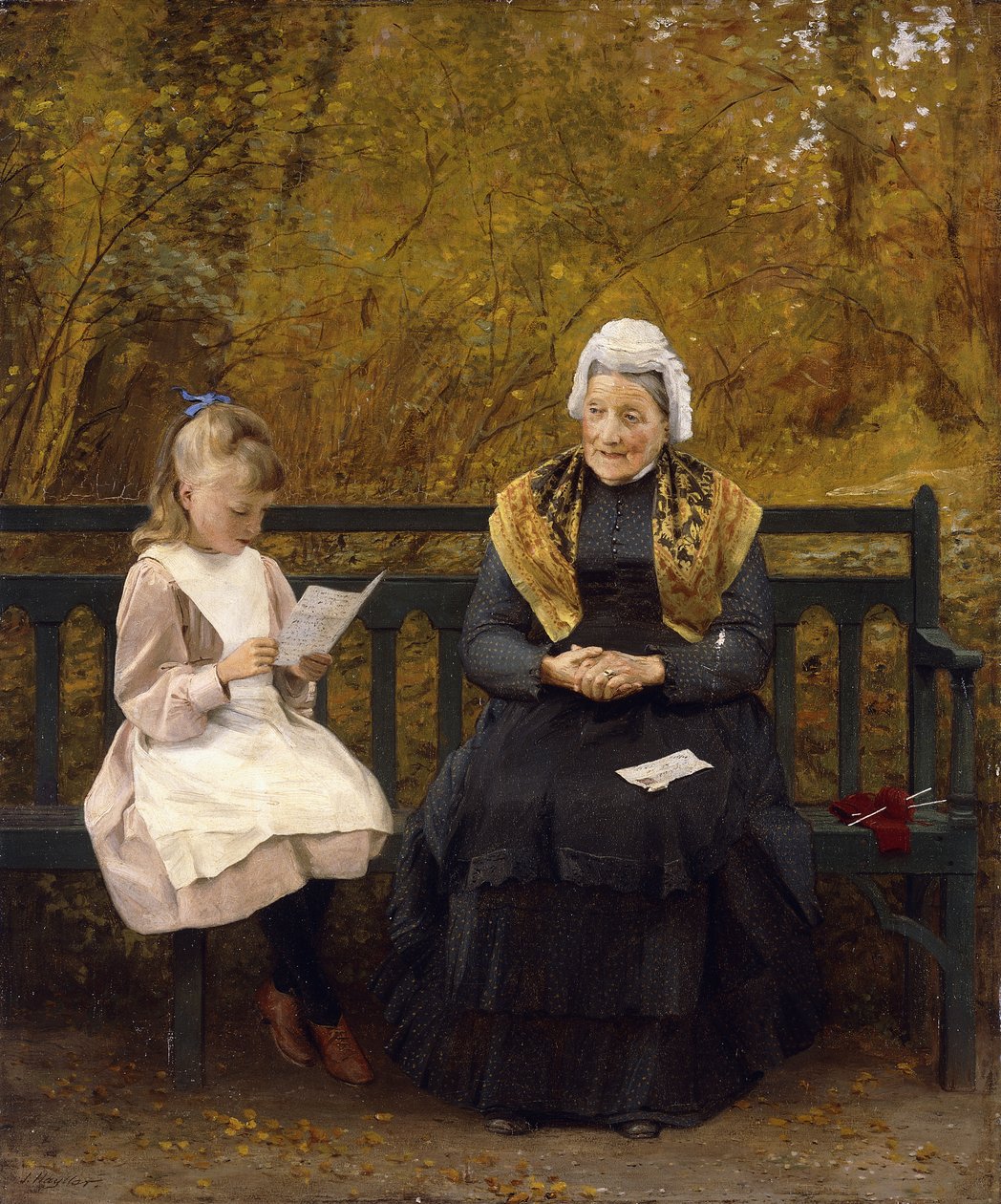 Leyendo para la abuela de James Hayllar