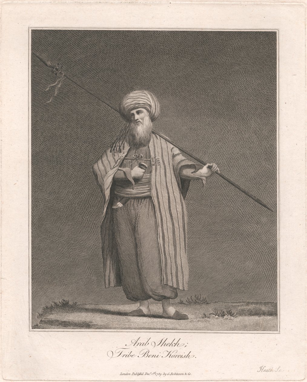 Árabe Shekh, tribu Beni Koreish de James Heath