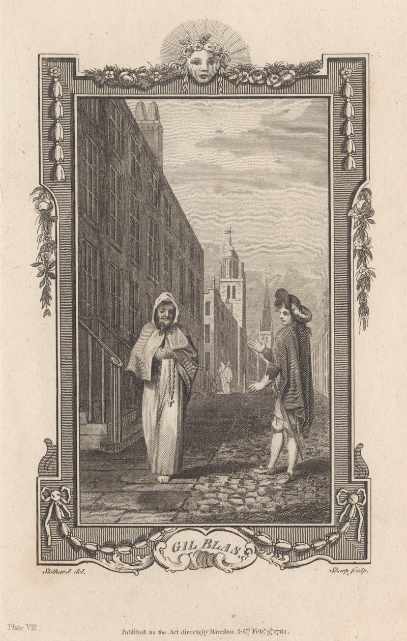 Ilustraciones de «Gil Blas», lámina VIII de James Heath