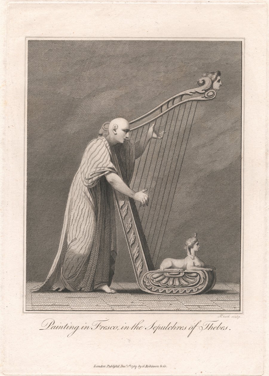 Pintura en los sepulcros de Tebas de James Heath