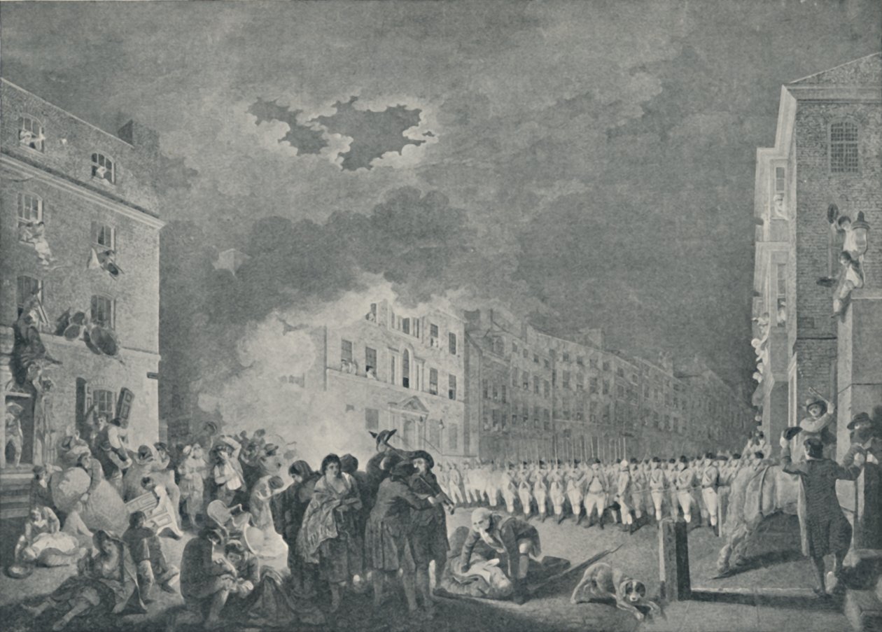 El Motín en Broad Street, 7 de junio de 1780, 1920 de James Heath