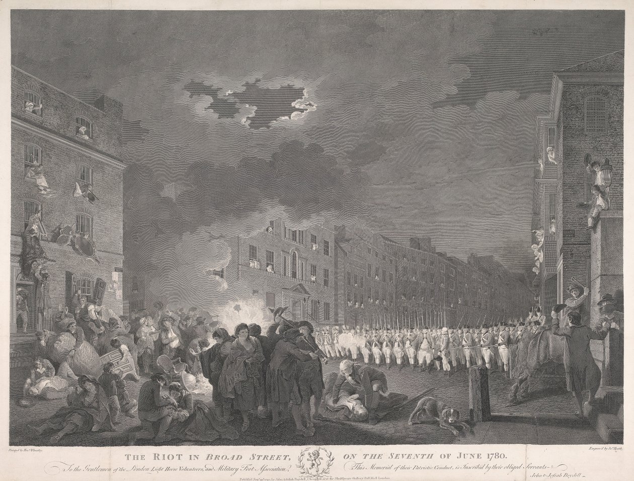Los disturbios de Broad Street del 7 de junio de 1780 de James Heath
