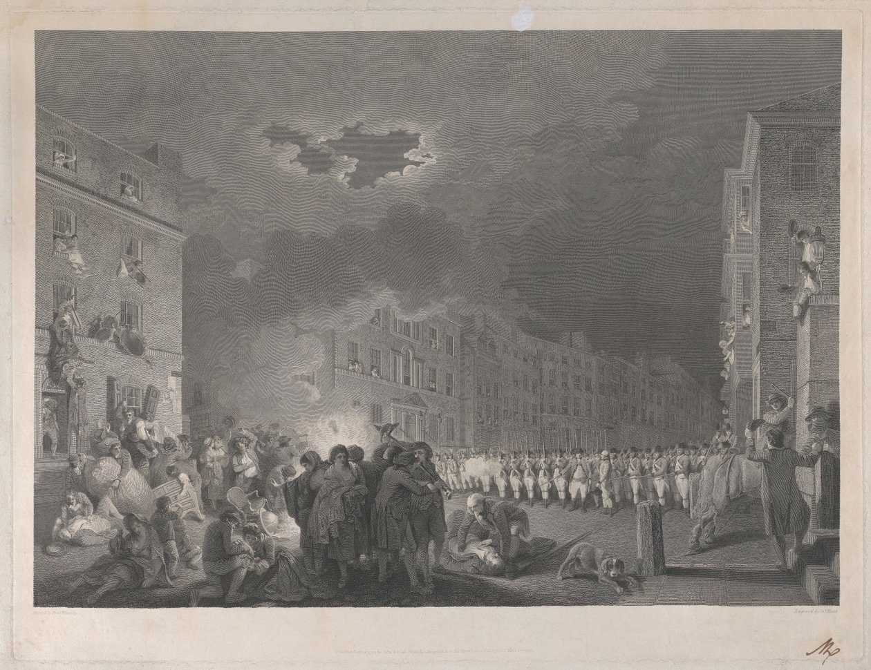 El motín en Broad Street el siete de junio de 1780 de James Heath