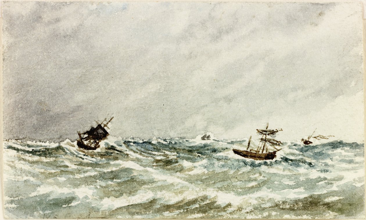 Tormenta en el mar frente al Tyne de James Henry Cleet