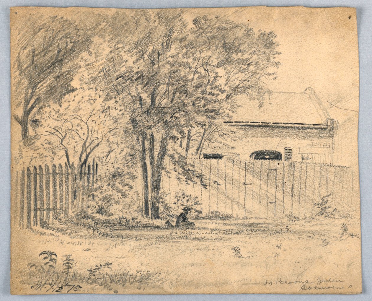 E. F. Miller en el Jardín de Parson, Columbus, Ohio de James Henry Moser