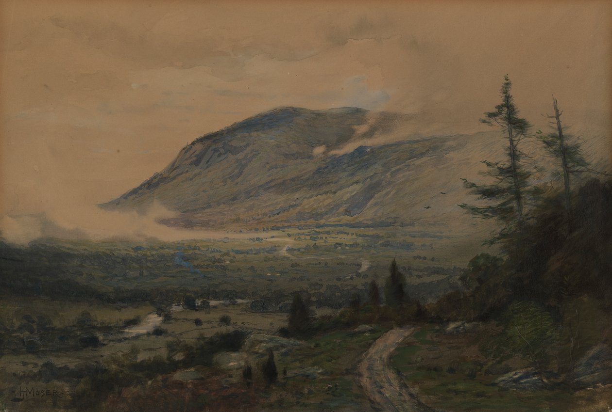Montaña y valle, 1893 de James Henry Moser