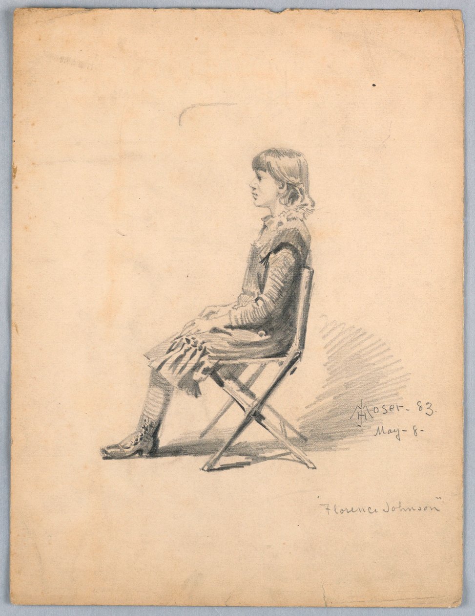 Retrato de Florence Johnson de James Henry Moser