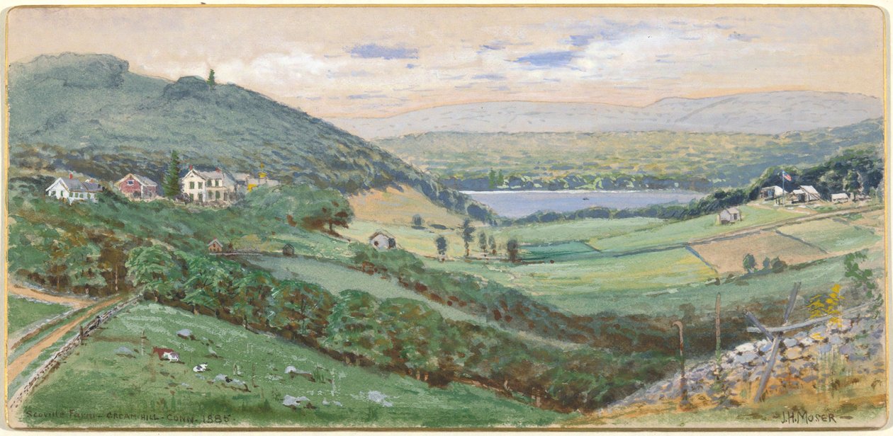 Granja Scoville, Cream Hill, Connecticut de James Henry Moser