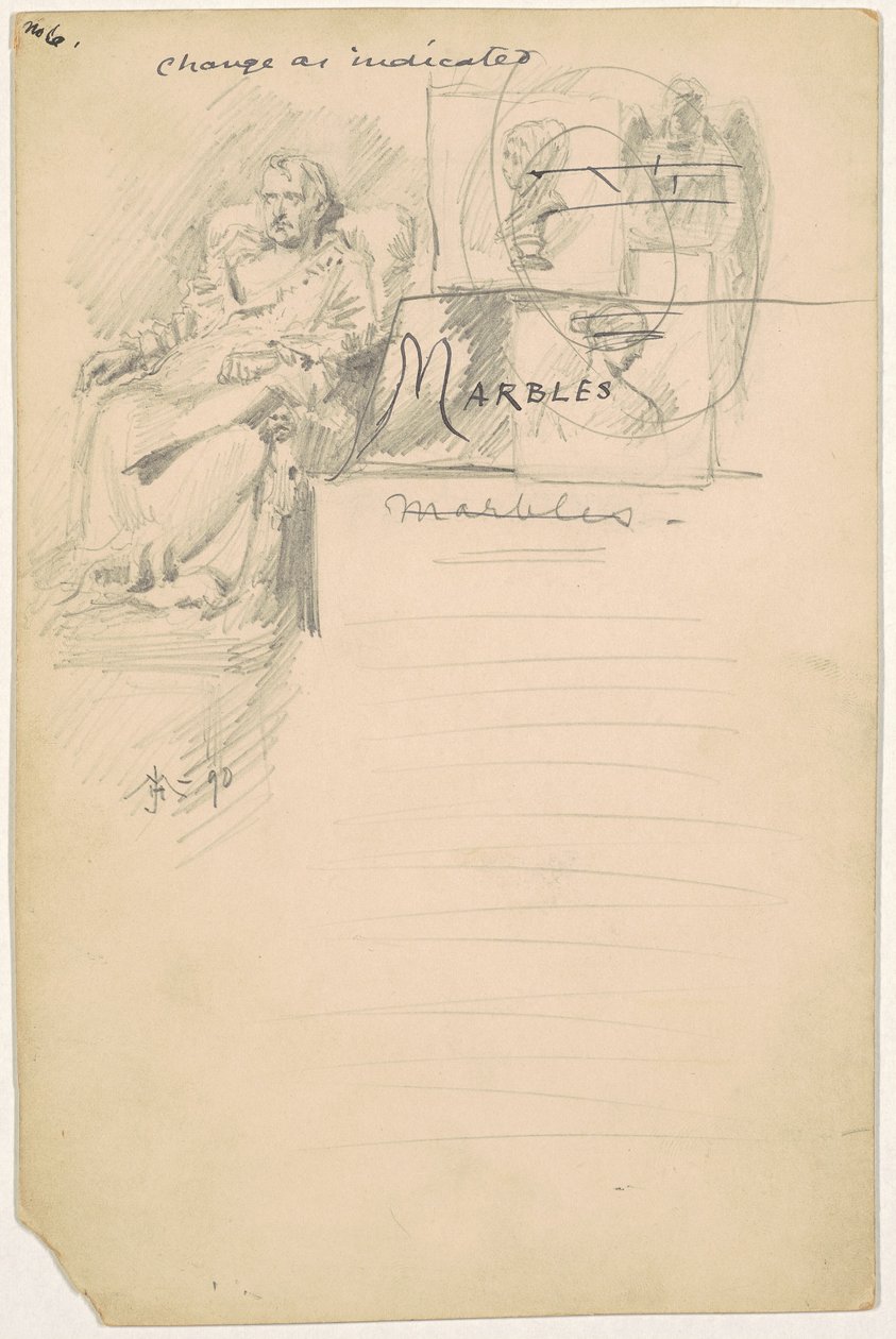 Estudio para "Mármoles" de James Henry Moser