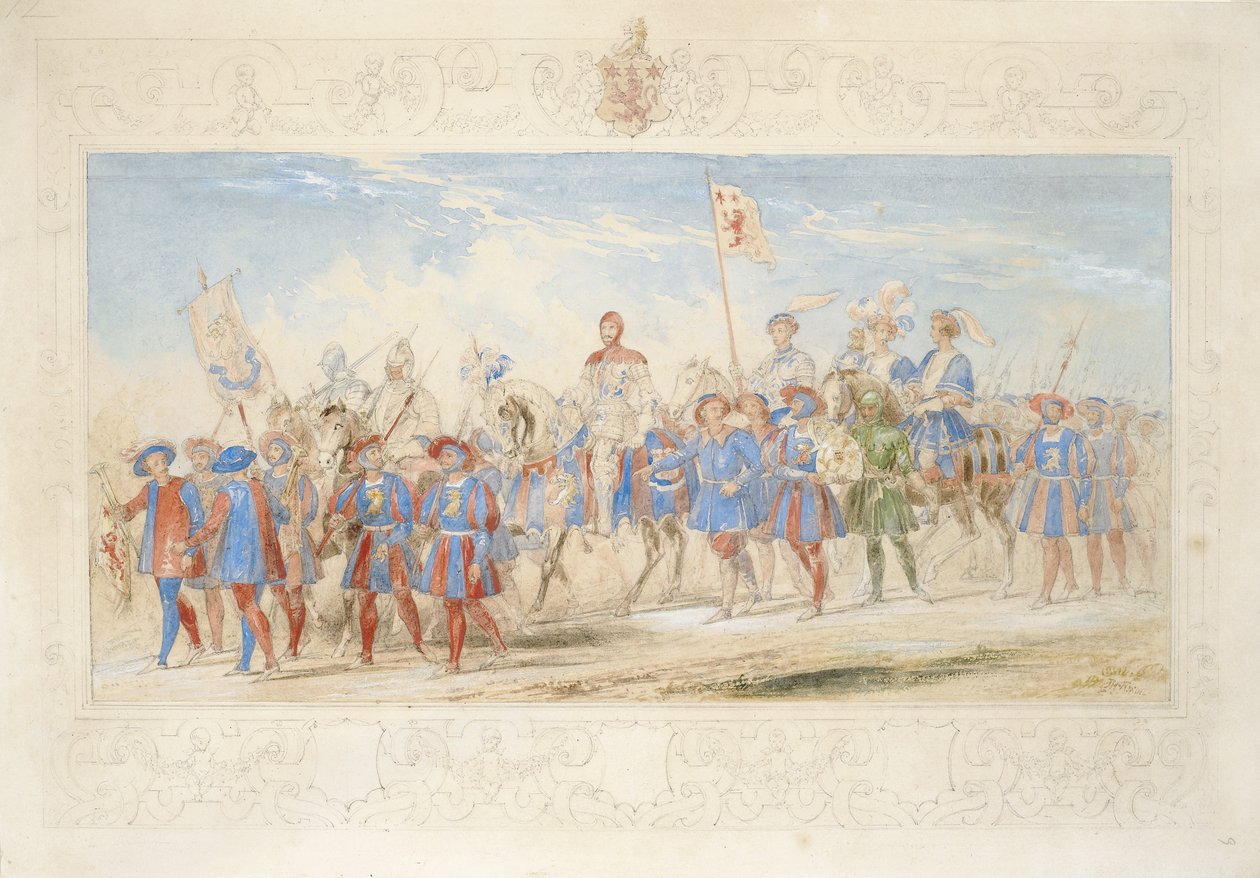 James Oglivie Fairlie Esq., Caballero del León Dorado, 1839 de James Henry Nixon