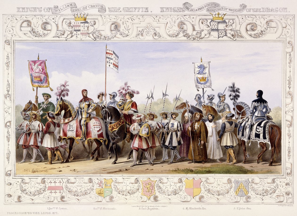 Procesión a las listas, 1843 de James Henry Nixon