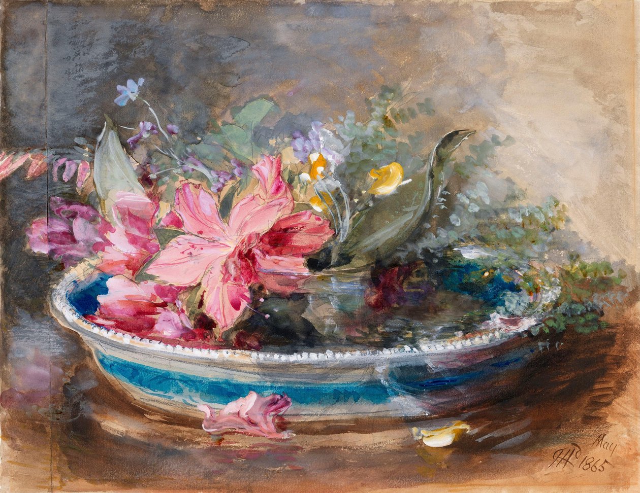 Flores en un cuenco de James Holland