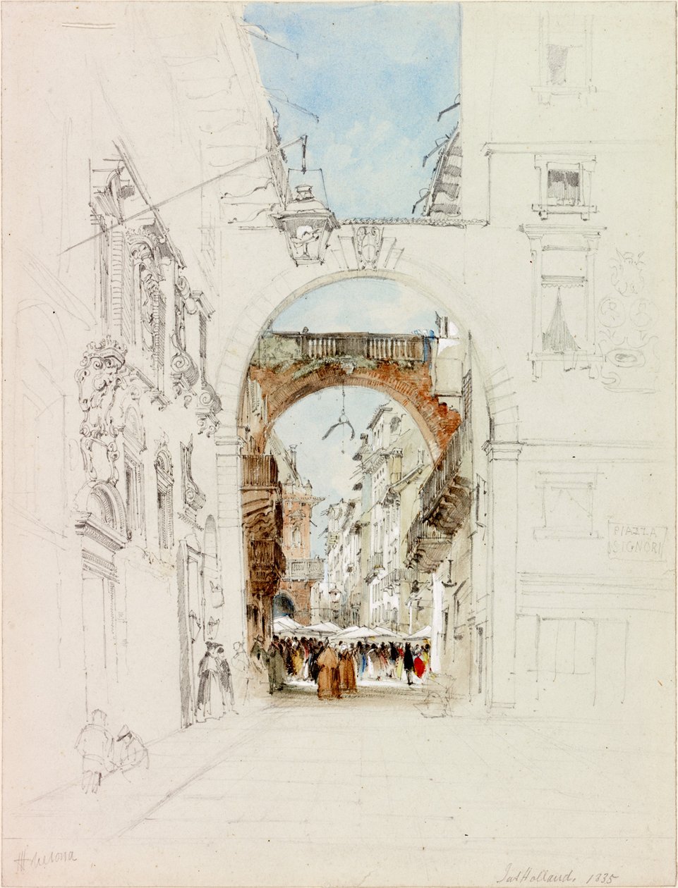 La Piazza dei Signori, Verona de James Holland