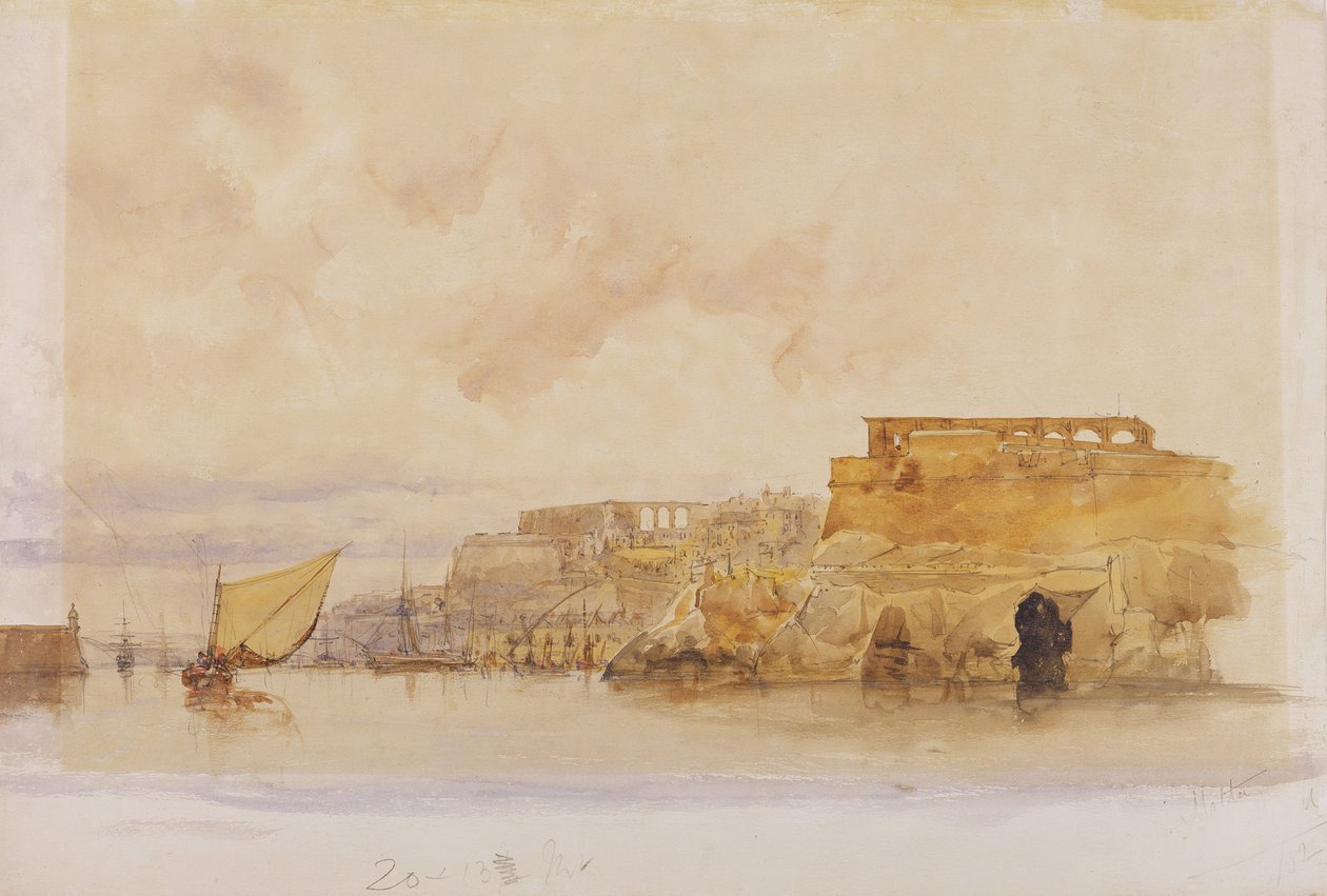 Vista de Valetta, Malta de James Holland