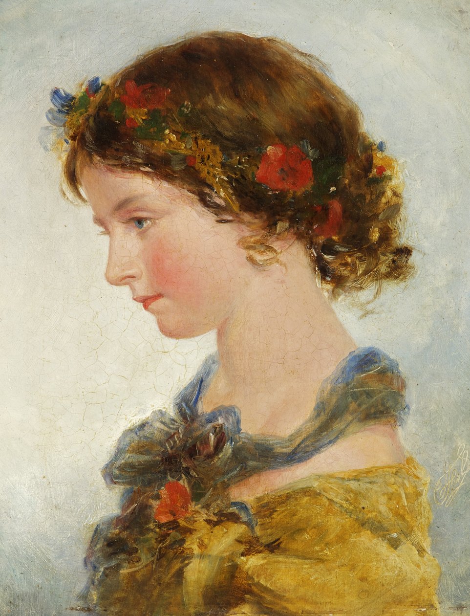 Retrato de una niña de James II Fisher