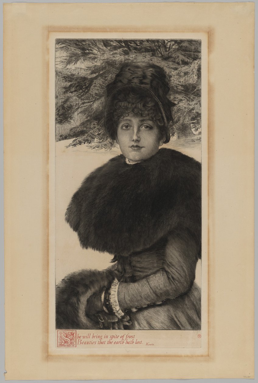 Un paseo invernal de James Jacques Joseph Tissot