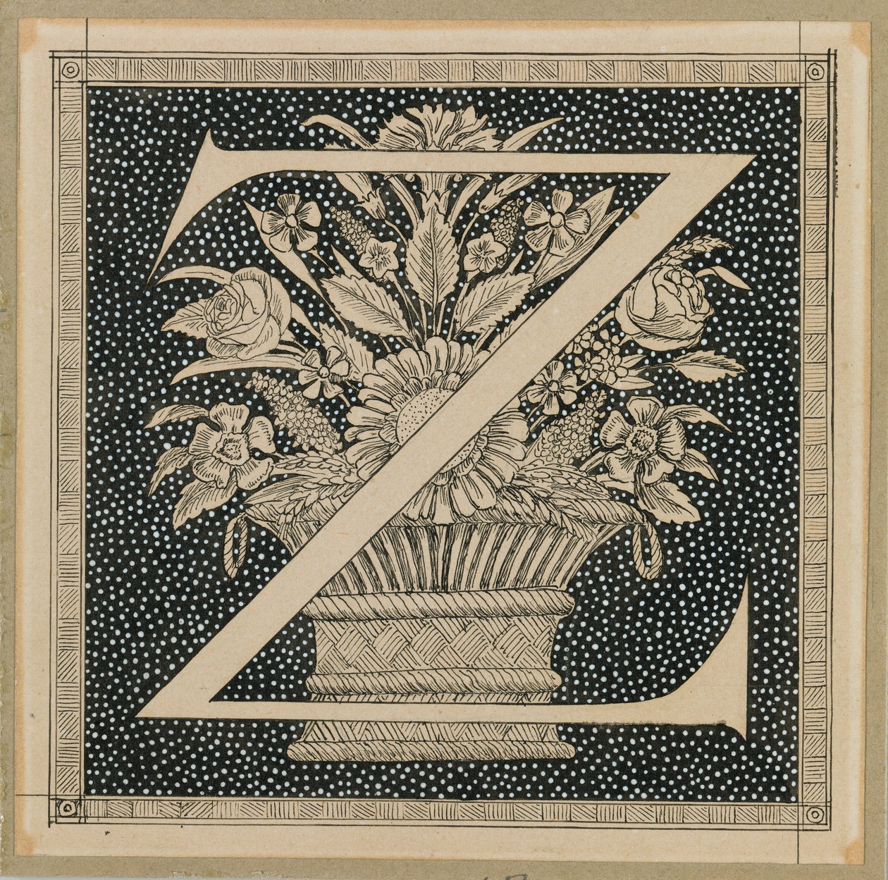 Letra capital Z, ilustración de La vida de Nuestro Señor Jesucristo de James Jacques Joseph Tissot