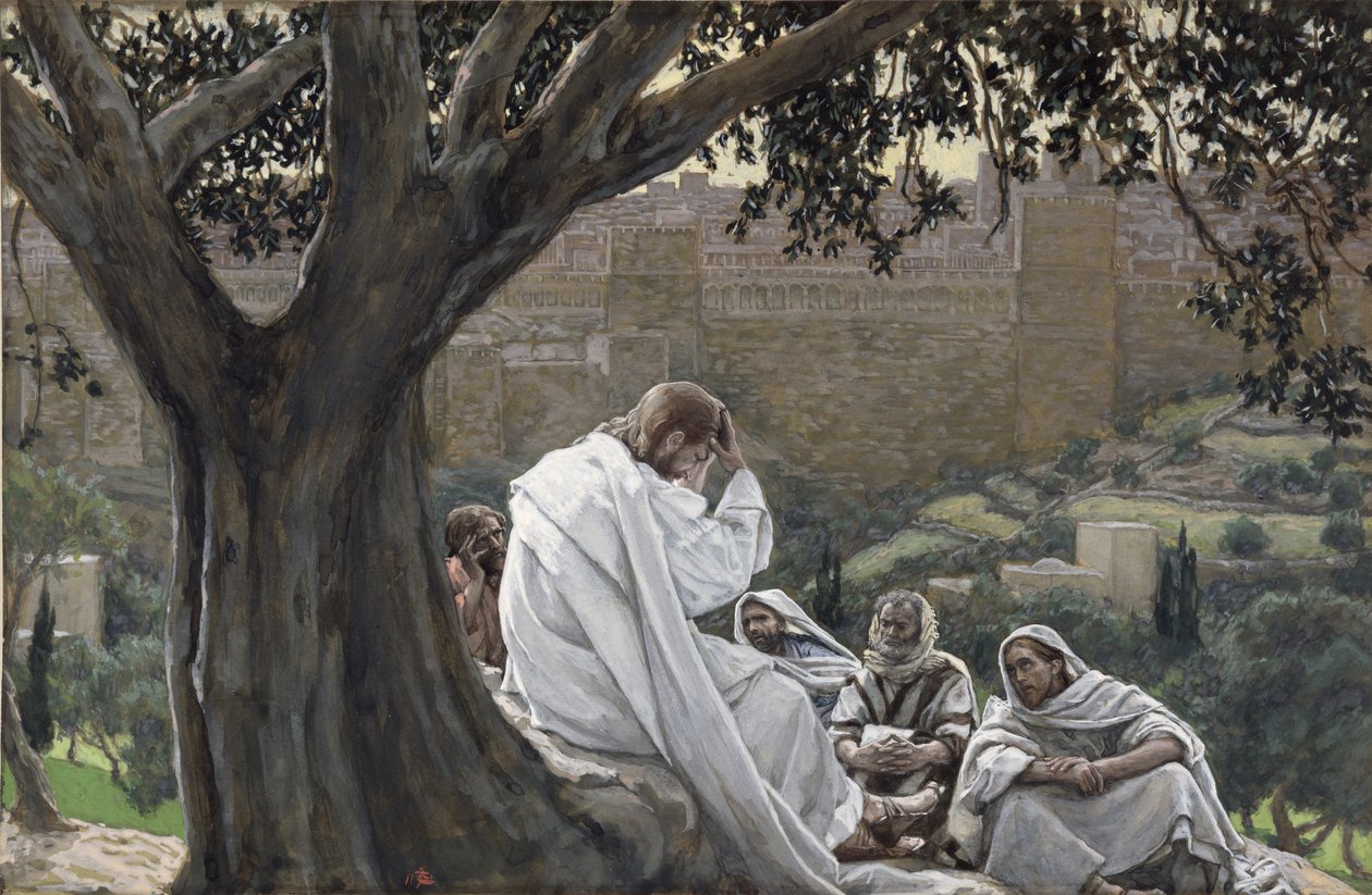 Cristo prediciendo la destrucción del templo, ilustración para La vida de Cristo, c.1886-94 de James Jacques Joseph Tissot