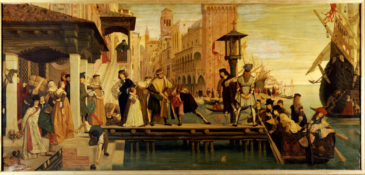 Partida del hijo pródigo de Venecia, 1863 de James Jacques Joseph Tissot