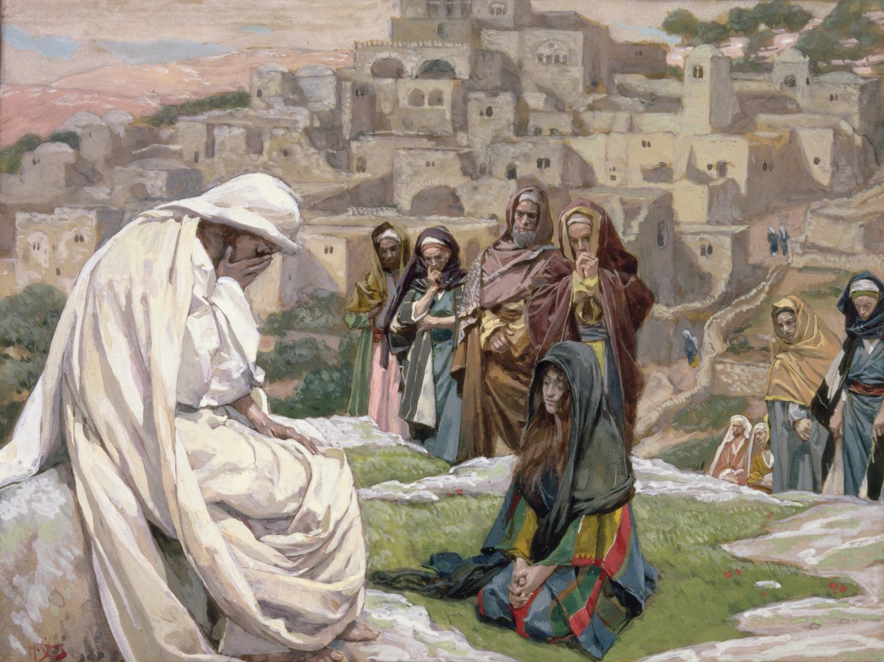 Jesús lloró, ilustración para La Vida de Cristo, c.1886-96 de James Jacques Joseph Tissot