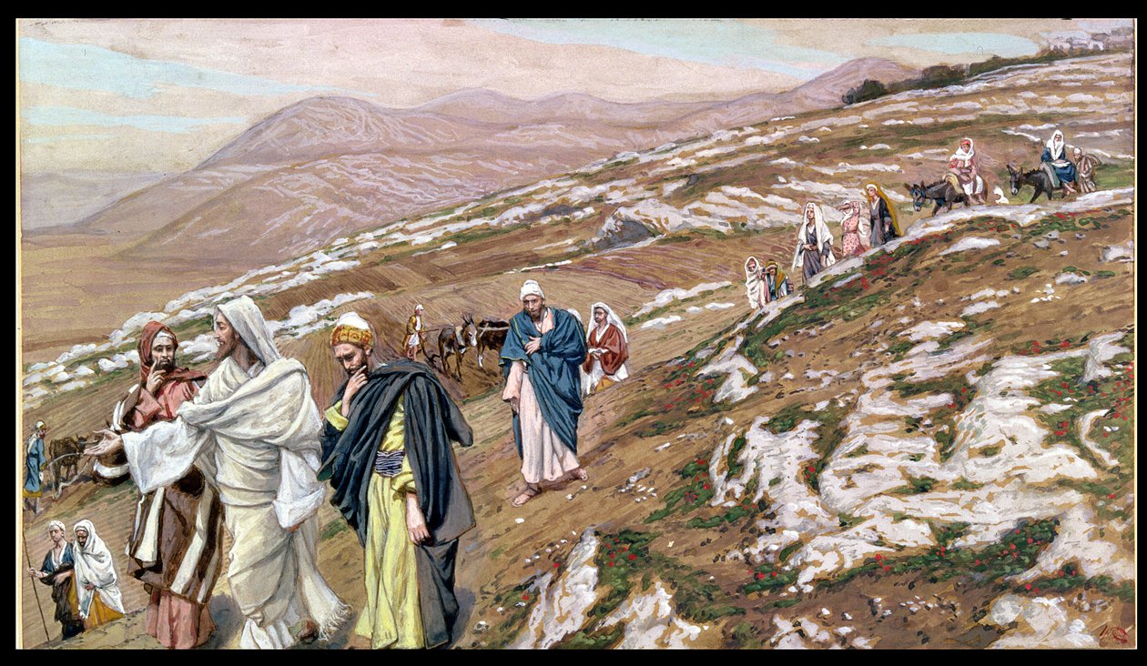 Jesús en su camino a Galilea, ilustración para La Vida de Cristo, c.1886-96 de James Jacques Joseph Tissot