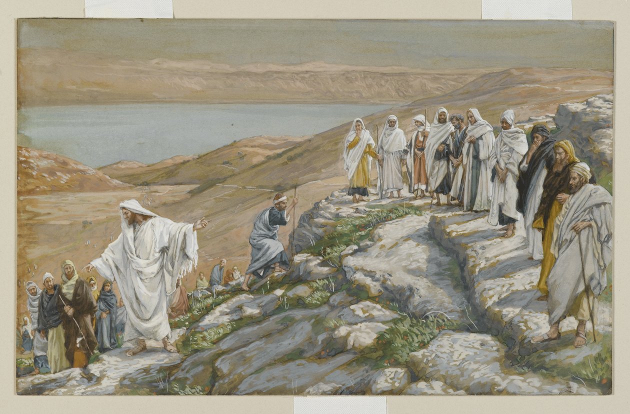 Ordenación de los doce apóstoles, ilustración de La vida de nuestro Señor Jesucristo de James Jacques Joseph Tissot